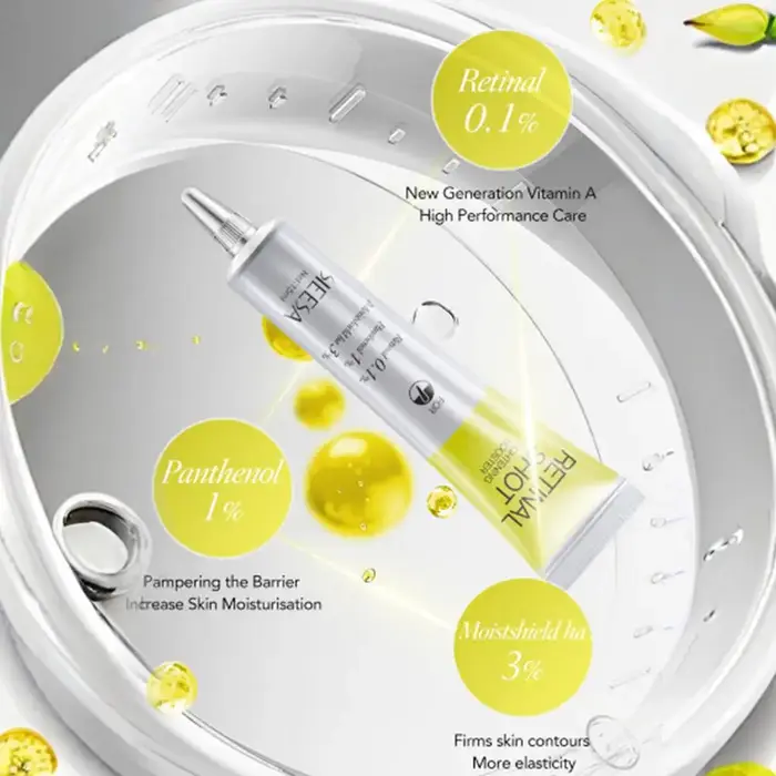 Crème Contour des Yeux Hydratante et Raffermissante Retinal Shot 0.1% – Soin Coréen Anti-Rides Instantané Visage et Cou