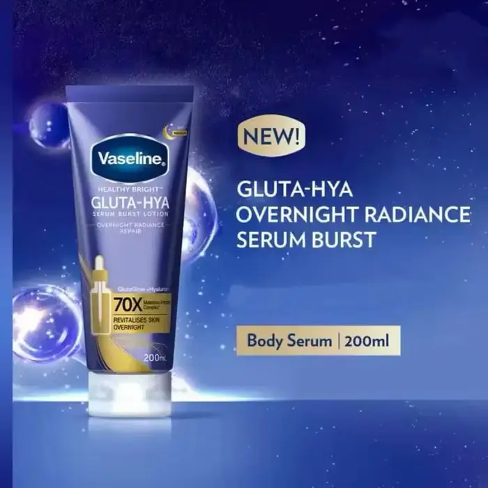 Lotion pour le corps à Vaseline la nuit