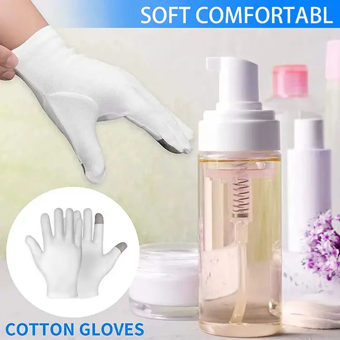 Gants hydratants en coton doux pour les mains sèches et craquelées