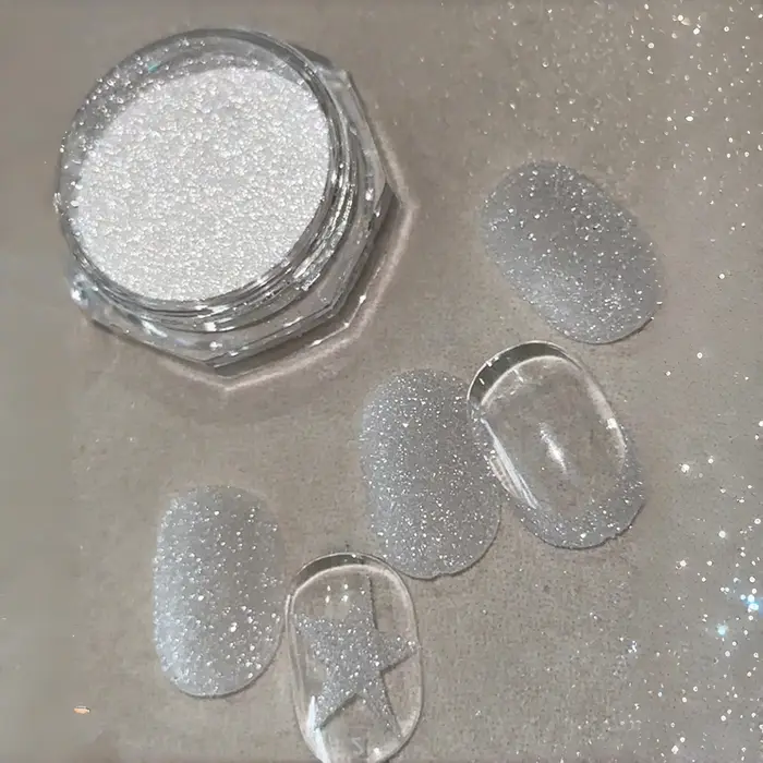 Poudre à ongles diamant cristal sel de mer