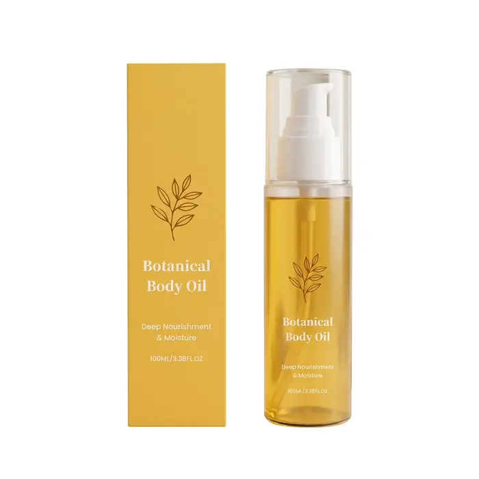 Huile corporelle botanique biologique pour une peau plus lisse, hydratation profonde, amélioration d