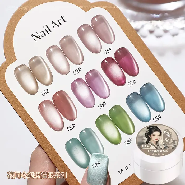 Vernis à ongles blanc au clair de lune