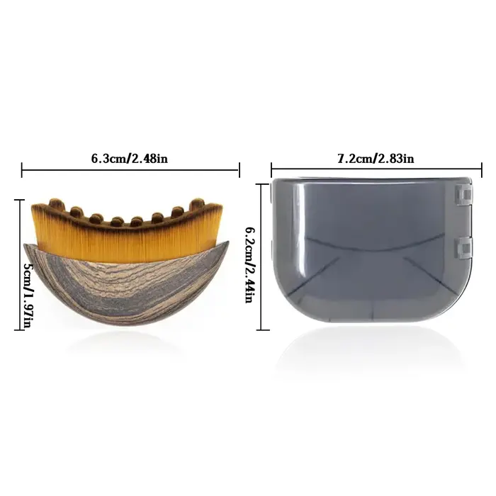 Nouvelle brosse de massage facial pour le soin du contour lymphatique avec boîte de rangement pour s