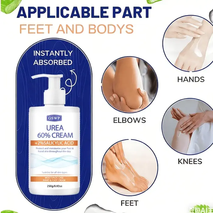 Crème hydratante pour les mains et les pieds GSWP à 60 % d'urée