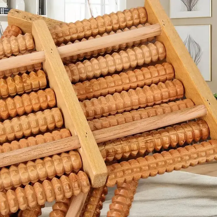 Rouleau de Massage des pieds en bois