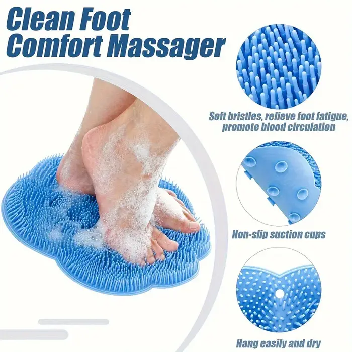 Coussin de gommage des pieds pour salle de bain