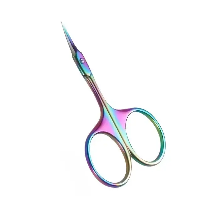Ciseaux à cuticules incurvés de précision professionnels pour hommes et femmes, outil de soins des o