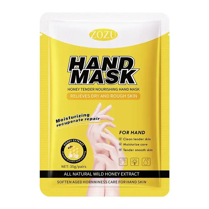 10 paires de masques pour les mains au miel