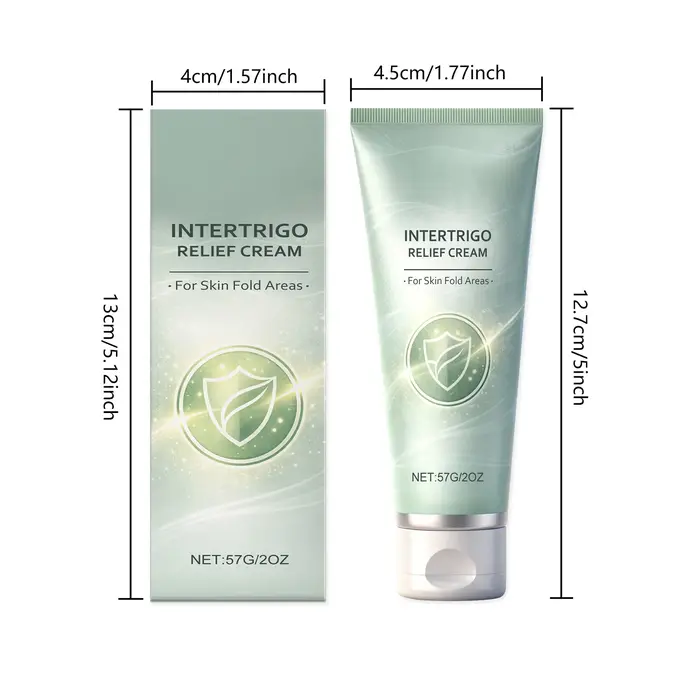 Crème Apaisante Intertrigo pour les Rougeurs Corporelles et les Zones Pliées – Légère, Respirante, H