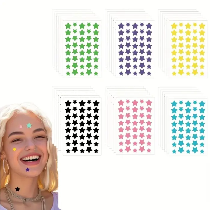 240 patchs hydrocolloïdes pour boutons Superstar – Jolie couverture en forme d'étoile