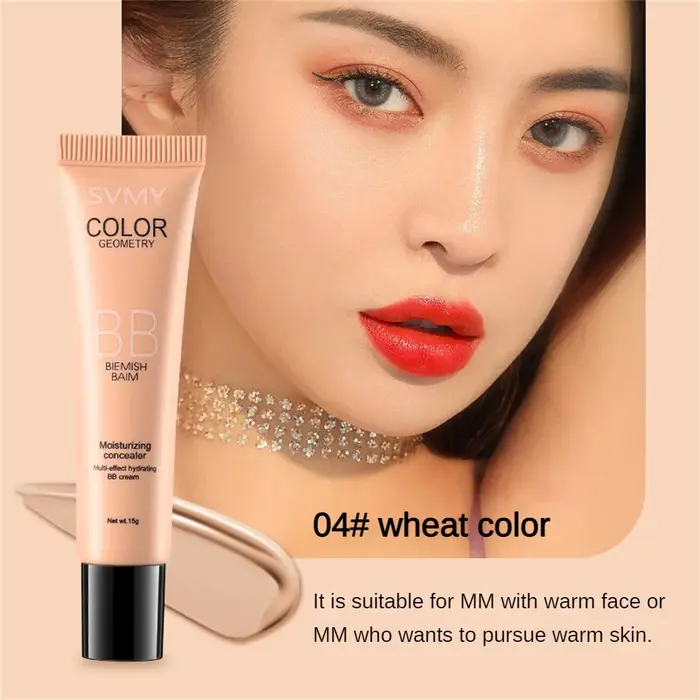 BB Cream-Fond de teint hydratant naturel, correcteur blanchissant, contrôle de l'huile, cosmétiques 