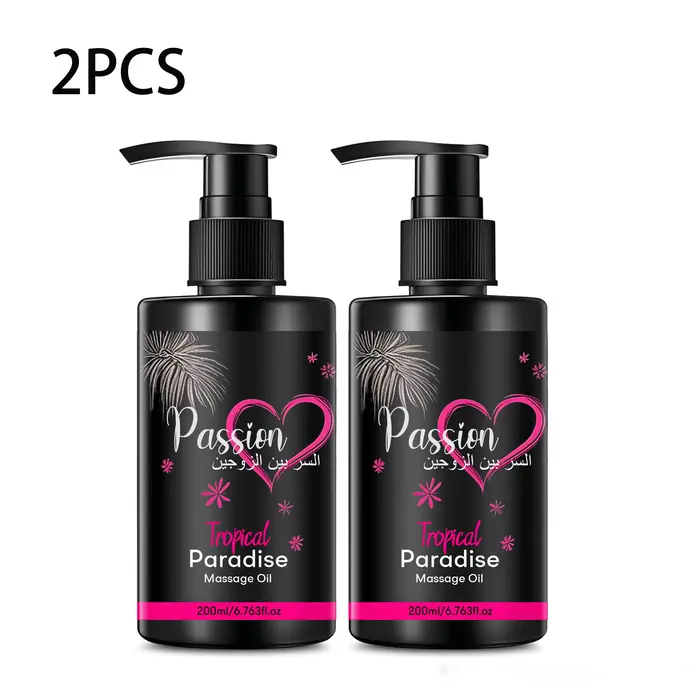 2PCS Huile corporelle sensuelle pour couples