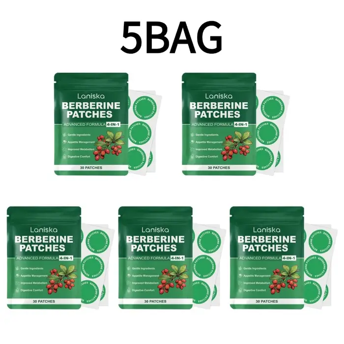 LANISKA 1/3/5 sachets de patchs à la berbérine pour améliorer l'apparence de la peau et la vitalité du corps