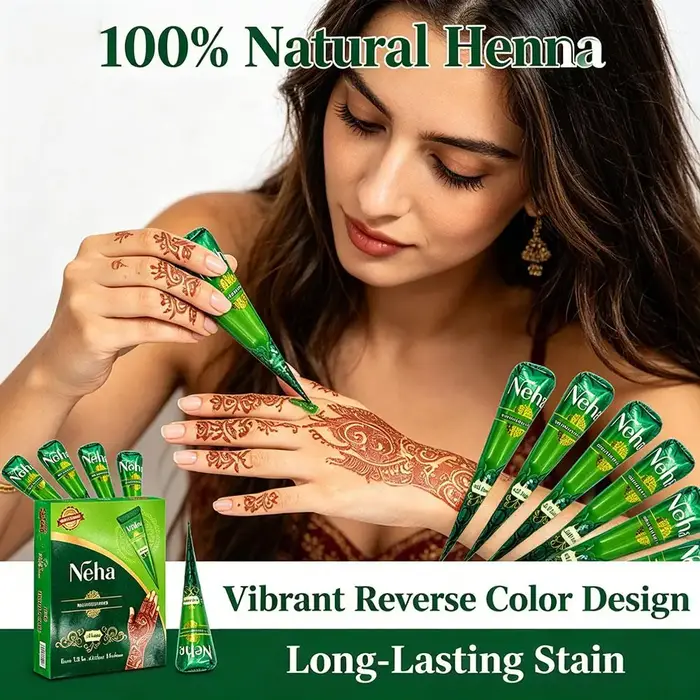 Crème de henné brun naturel biologique