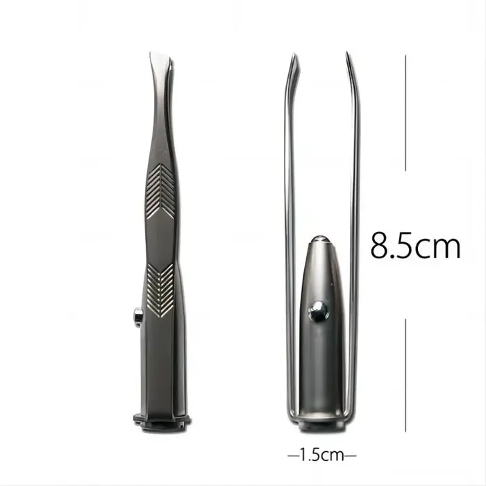 Pince à épiler Portable en acier inoxydable, Design intelligent, pour enlever les poils des sourcils