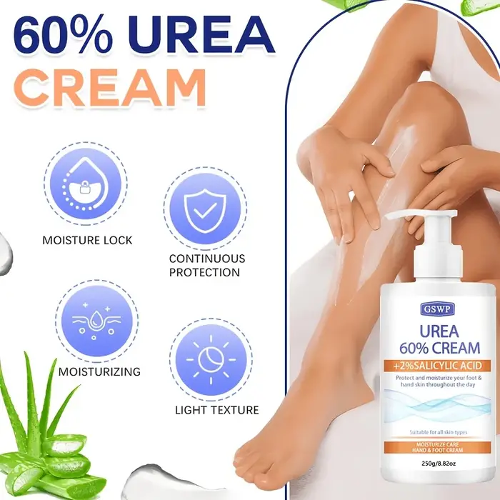 Crème hydratante pour les mains et les pieds GSWP à 60 % d'urée
