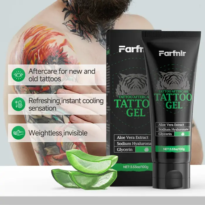 Le gel de tatouage 3, 53 oz/100 g convient à l'hydratation et à l'entretien en profondeur après