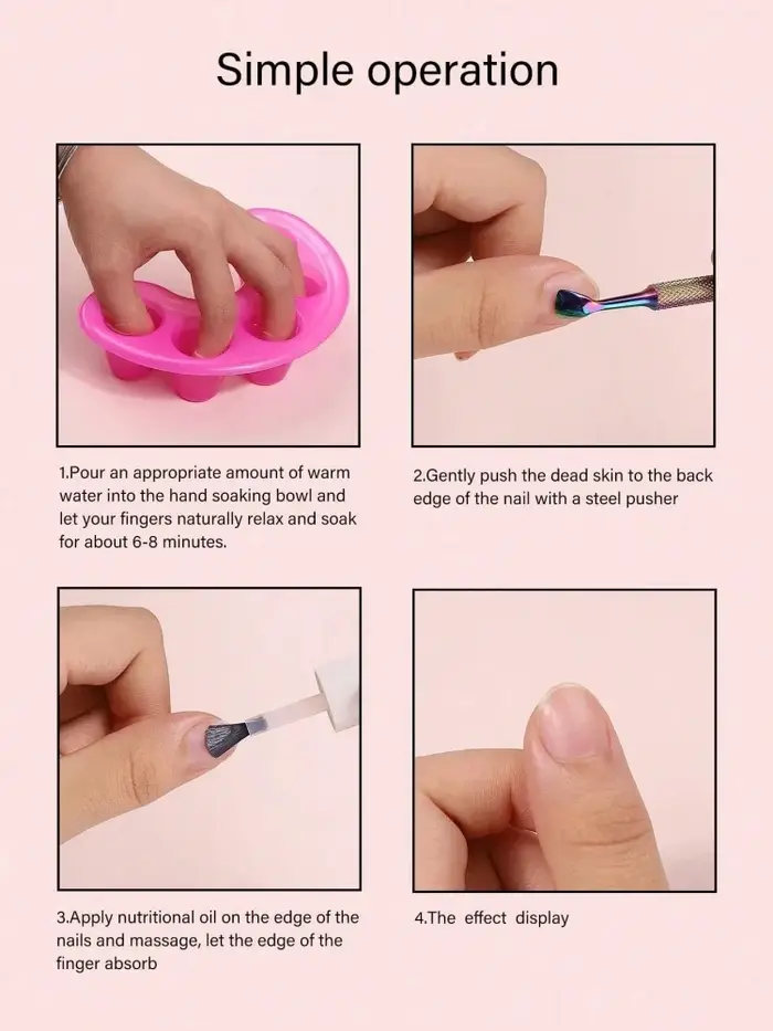 1/2 PIÈCES Bol de trempage pour le lavage des mains et le retrait de vernis à ongles
