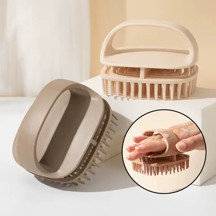 Brosse de bain pour shampoing