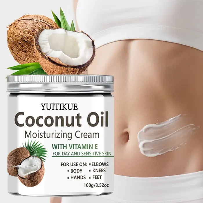 Crème hydratante à l'huile de coco YUITIKUE 100g