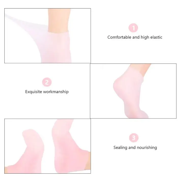 Chaussettes hydratantes en Silicone
