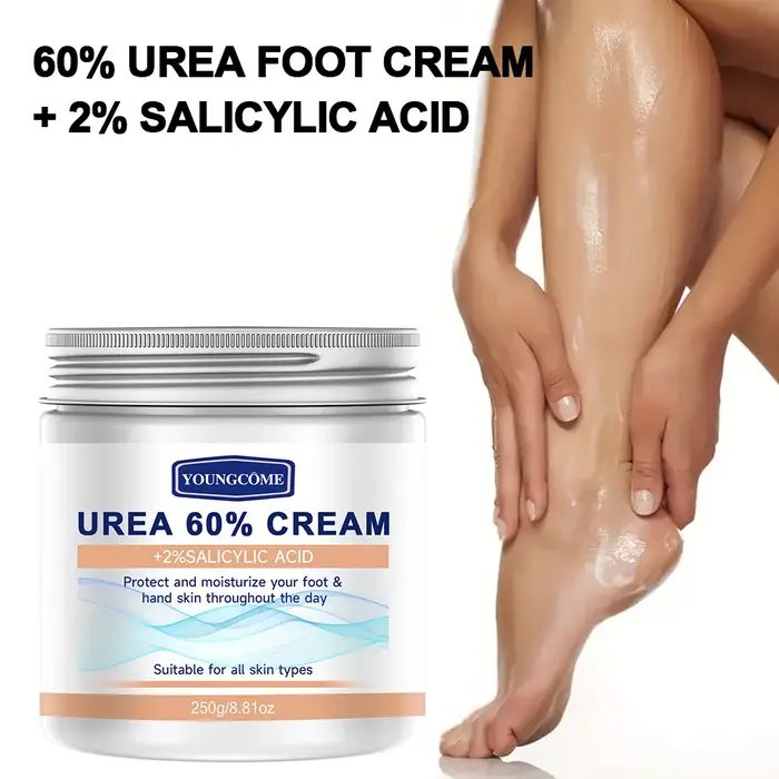 2 pièces 60% crème d'urée + 100% acide salicylique