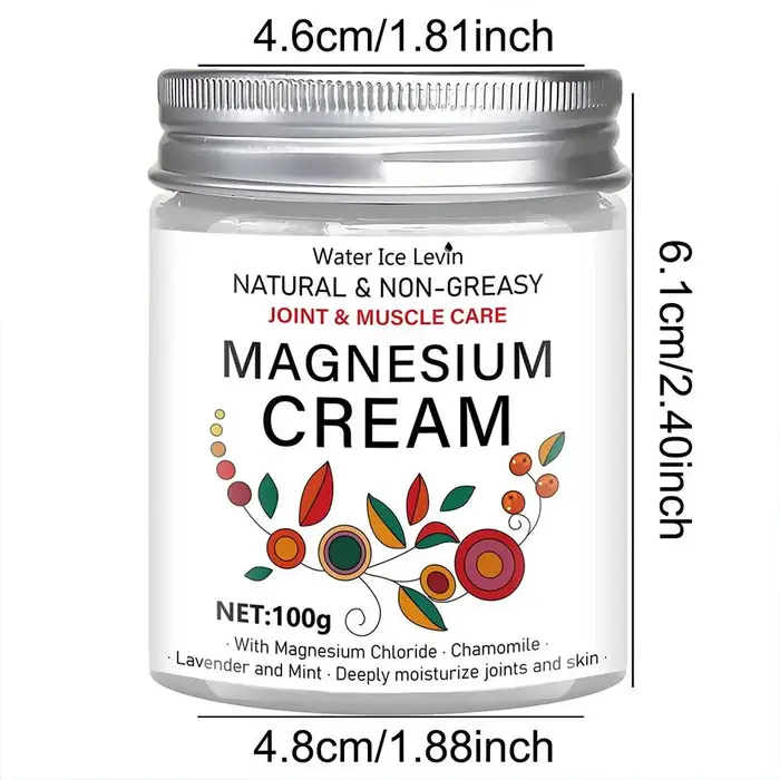 Crème non grasse 100g au magnésium pour les articulations et les muscles