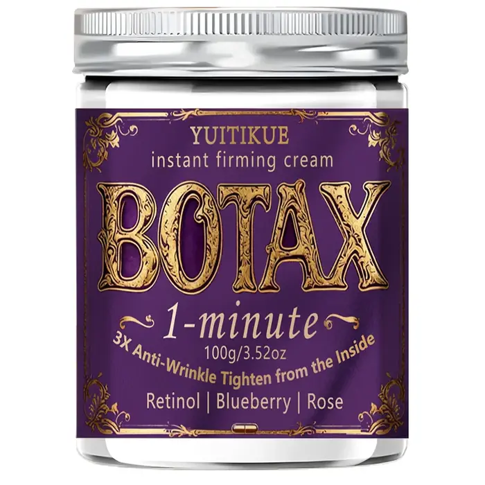 Crème raffermissante instantanée YUITIKUE BOTAX, anti-rides 3X en 1 minute avec rétinol, myrtille et
