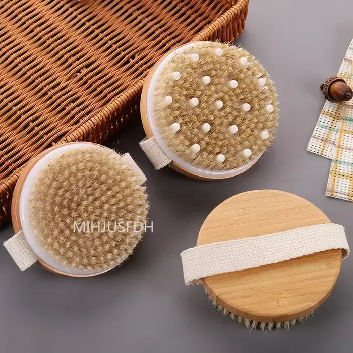 Brosse de Massage pour la peau sèche 2 en 1