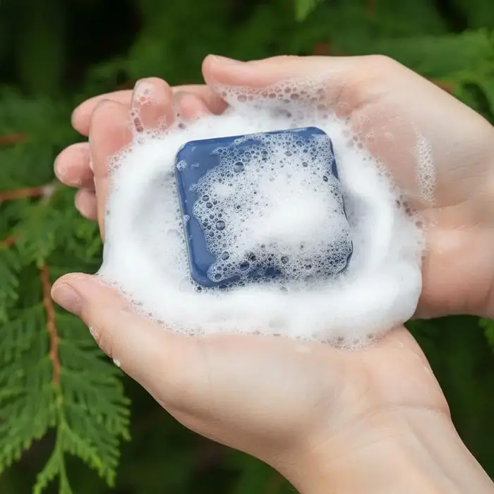 Savon à l'huile essentielle de cèdre pour hommes