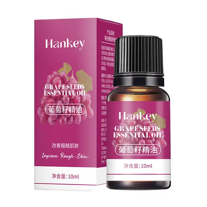 Huile de massage corporelle 10 ml aux graines de raisin, armoise, lavande, osmanthus, rose et arbre 