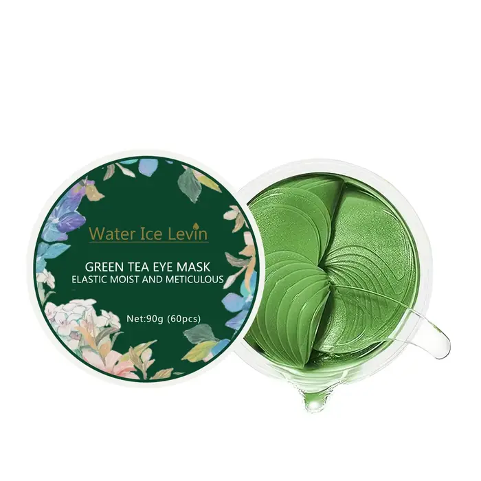 Masque pour les yeux au thé vert, hydratant en profondeur, adoucit et raffermit la peau autour des y