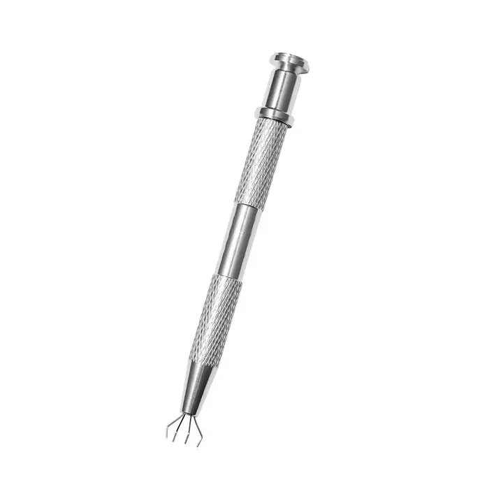 Pince à épiler en acier inoxydable pour nail art