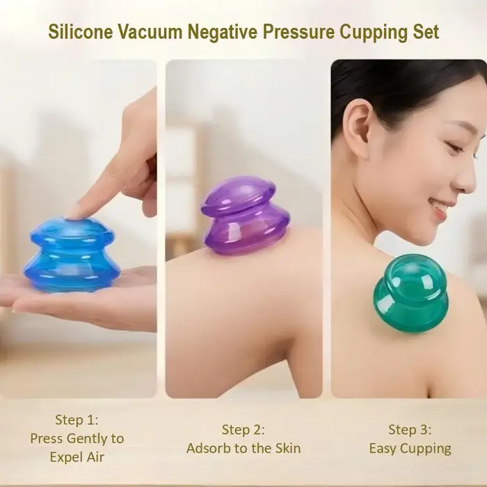 Kit de ventouses en silicone pour thérapie par aspiration