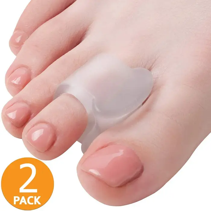 Orthèses protecteur os superposés pédicure 2 pièces anneau séparateur d'orteil oignon Hallux Valgus pouce Correction de Massage orthopédique
