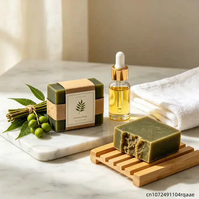 Huile de Neem à parfum végétal naturel et doux pour le bain