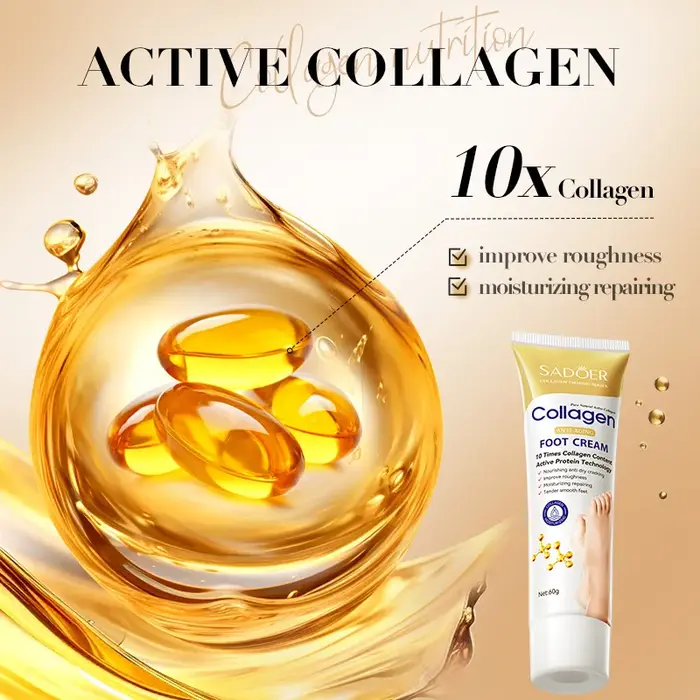 SAODER collagène pied crème pieds soins de la peau hydratant raffermissant nourrissant réparateur