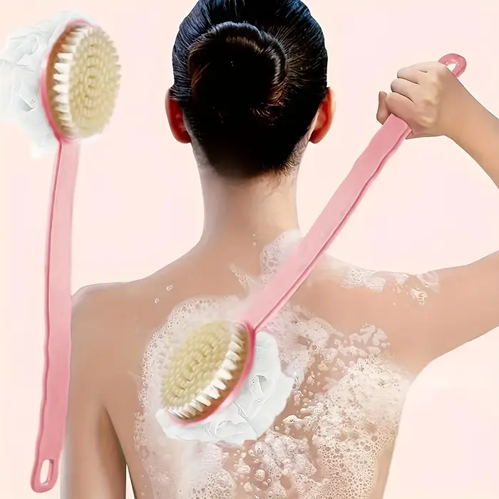 Épurateur de corps doux, douche exfoliante, brosse de bain à Long manche, masseur de peau, brosse de