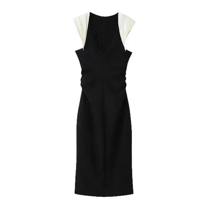 Robe longue de soirée moulante style français à effet amincissant