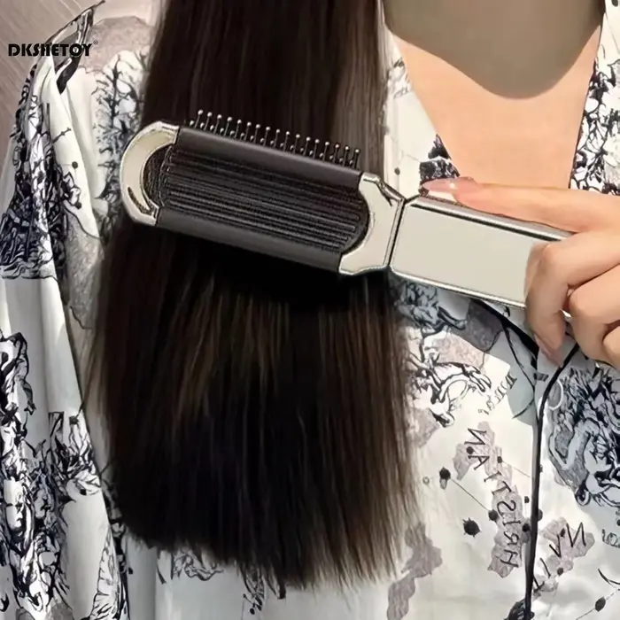 Mini peignes à cheveux pliants avec miroir pour voyage, outils de coiffure, brosse à cheveux de dess