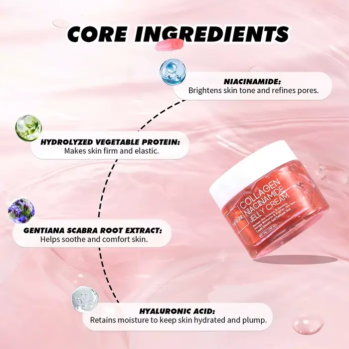 Crème à la gelée de collagène