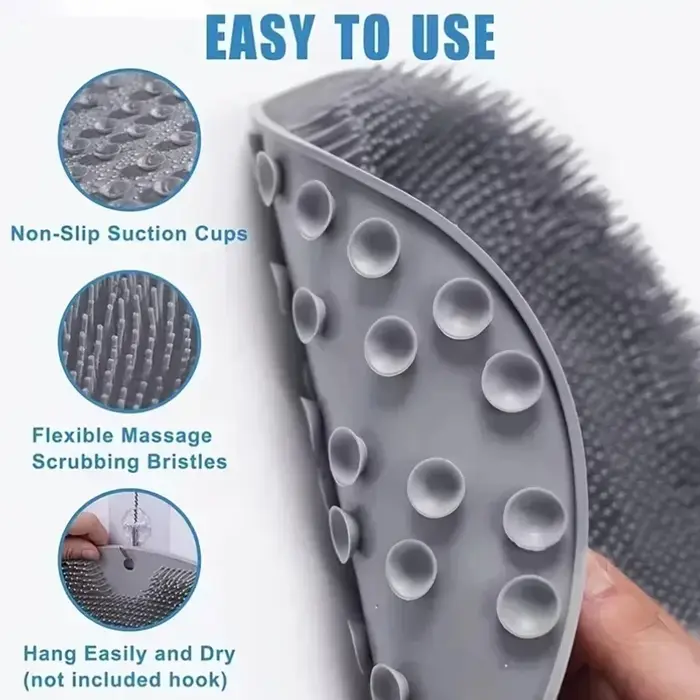 Lavez la brosse pour les pieds