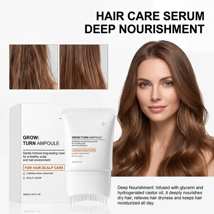 Sérum Capillaire Nourrissant Lissant Anti-Frisottis pour Pointes Sèches – Léger