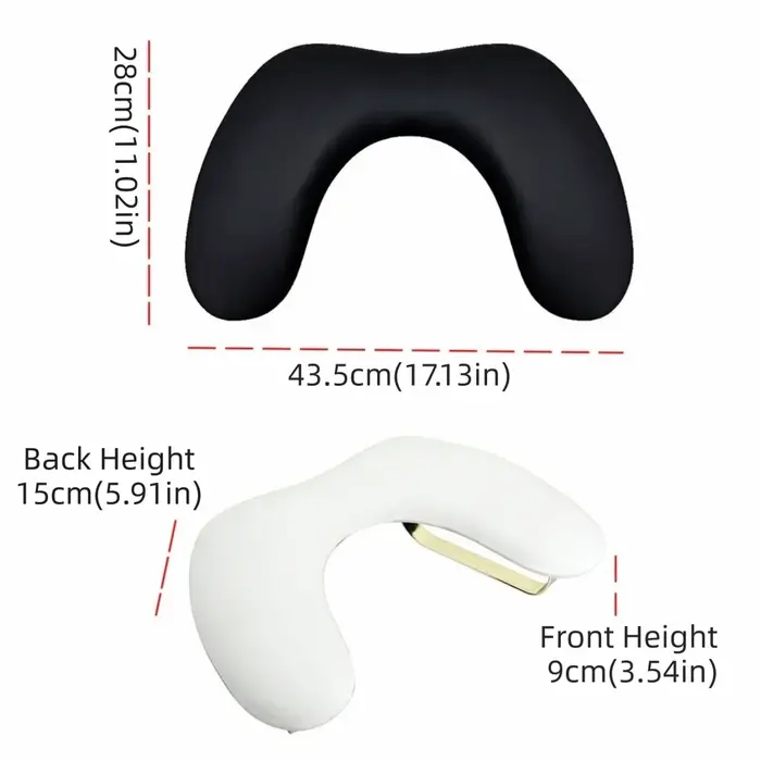 Coussin repose-bras en forme de U pour manucure avec support de téléphone inclinable