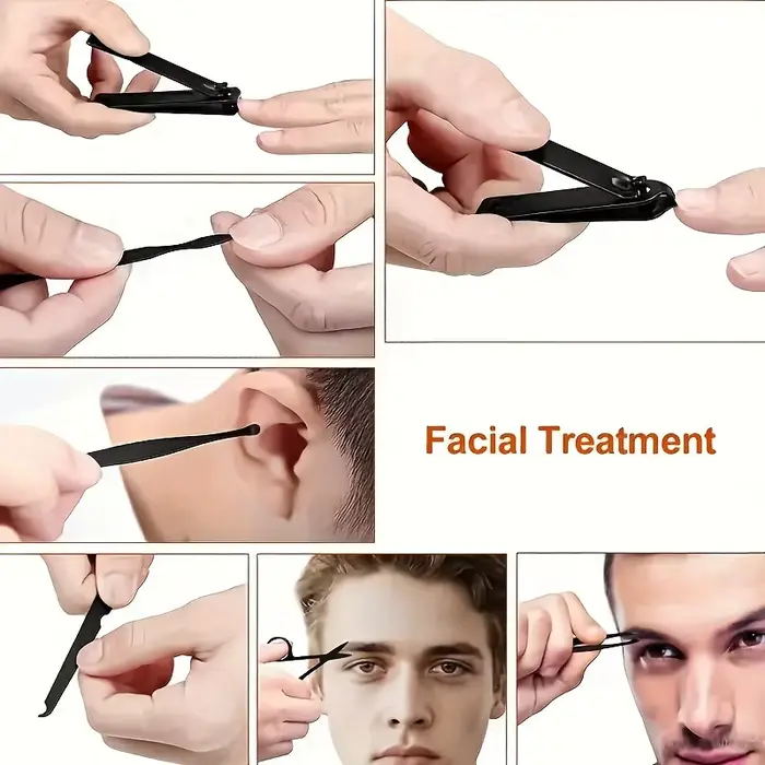 Kit de coupe-ongles professionnel 7 à 24 pièces, coupe-ongles et orteils Ultra tranchants pour homme