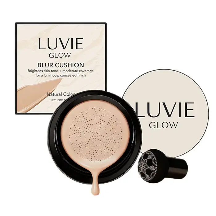 LUVIE brillant tête de champignon coussin d'air BB crème fond de teint crème visage correcteur hydra