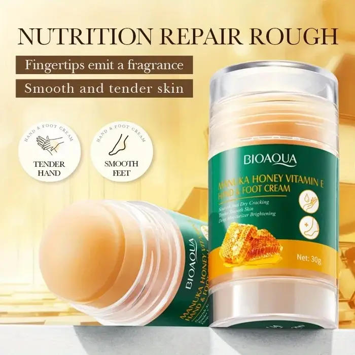 Crème pour les mains et les pieds capable de nourrir en profondeur la peau sèche