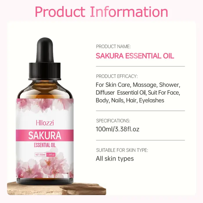 L'huile essentielle de Sakura convient au massage