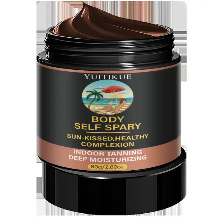 YUITIKUE Spray autobronzant pour le corps, 80g, lotion hydratante pour un teint hâlé et sain, à util