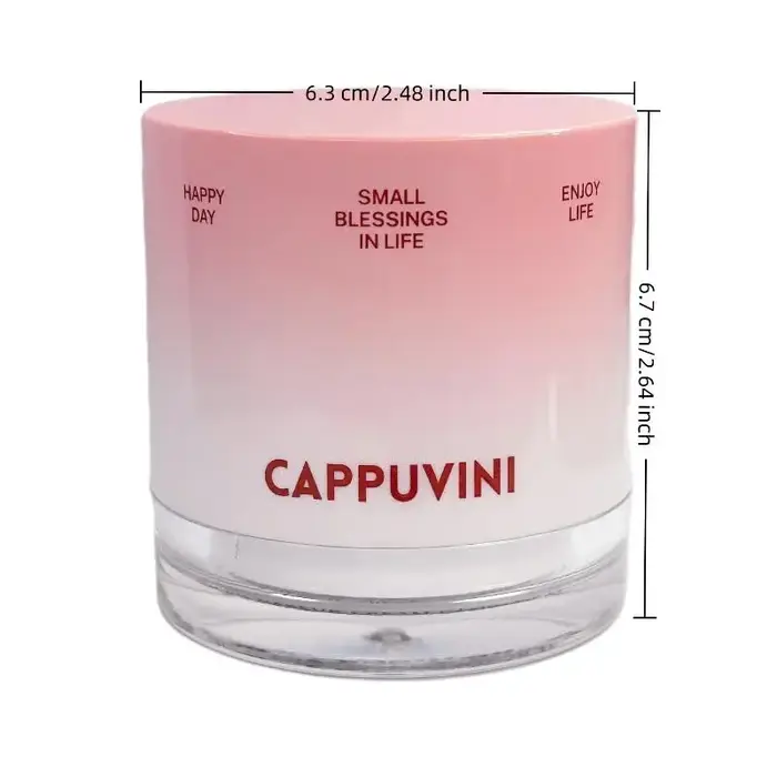 Crème hydratante Cappuvini, radieuse et naturelle, avec une base crémeuse, crée un maquillage rafraî